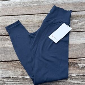 Lululemon Align No Line High-Rise Pant 25" true navy blue size 
8 NWT